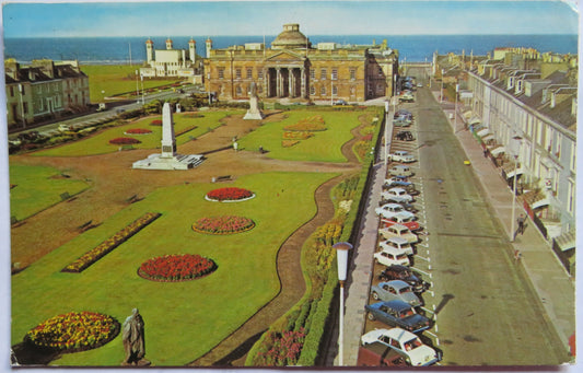 Vintage Postcard of Wellington Square and County Buildings, Ayr, 1972