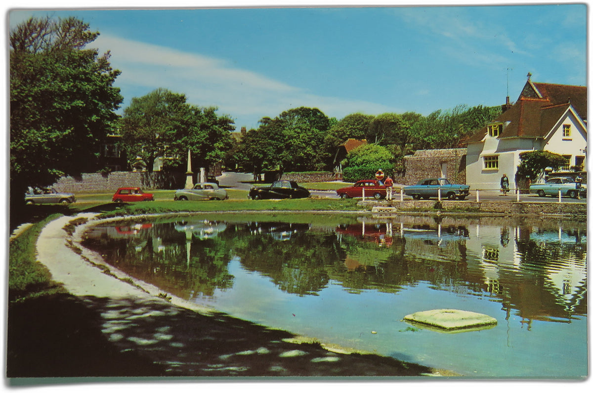 Vintage Postcard of The Pond, Rottingdean image 1