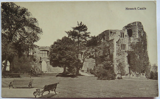 Vintage Postcard of Newark Castle, Valentine's Series