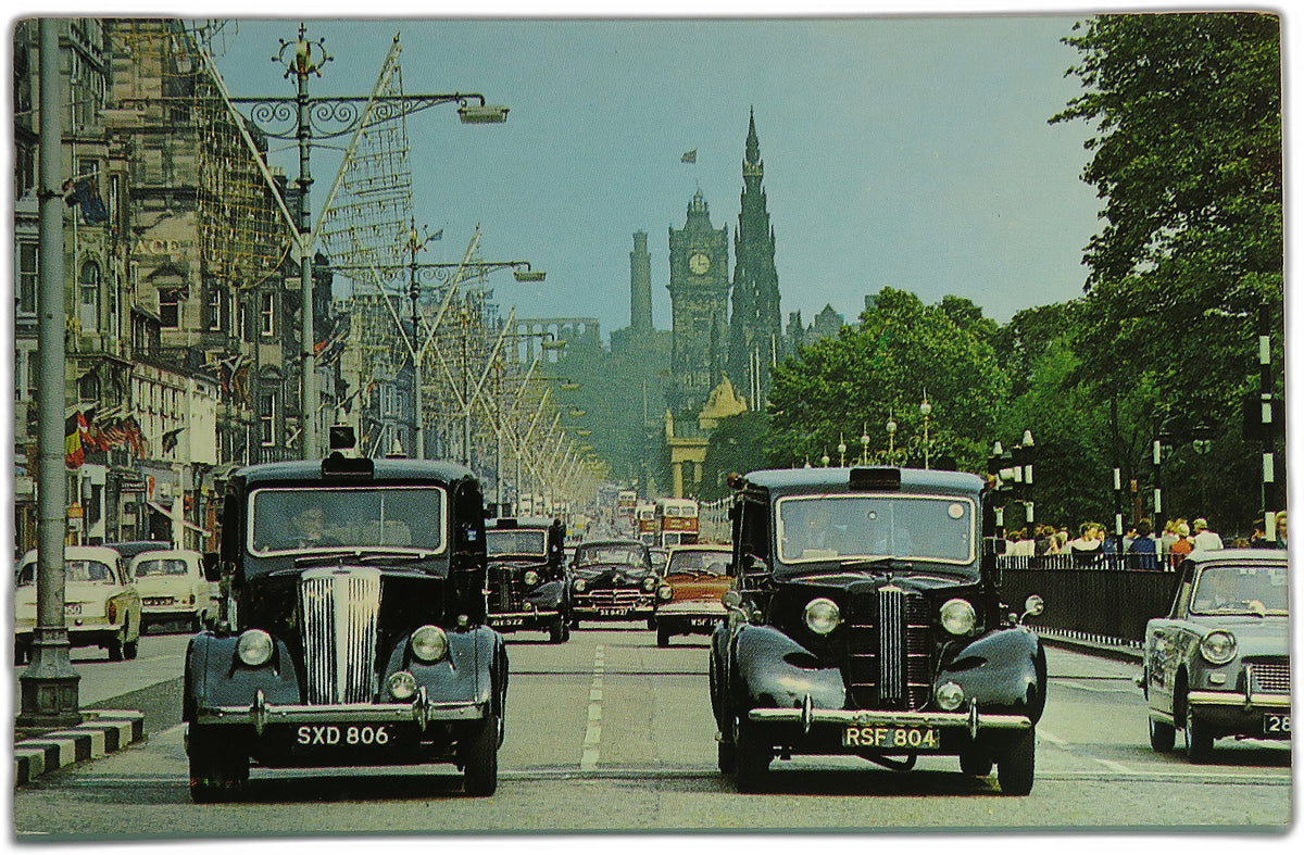 Vintage Postcard of Edinburgh, Scotland, Photo Courtesy of Pan American World Airways image 1
