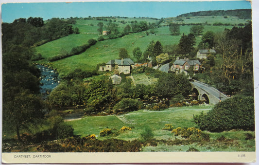 Vintage Postcard of Dartmeet, Dartmoor