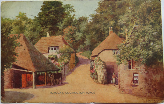 Vintage Postcard of Torquay, Cockington Forge