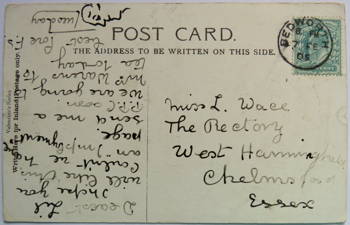 Vintage Postcard of Exeter Cathedral, 1905, Valentine's Series image 2