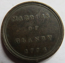 Load image into Gallery viewer, 1774 Marquis of Granby Medal / Coin
