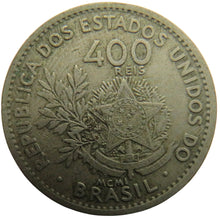 Load image into Gallery viewer, 1901 Brazil 400 Reis Coin
