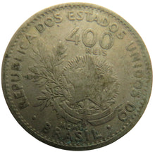 Load image into Gallery viewer, 1901 Brazil 400 Reis Coin
