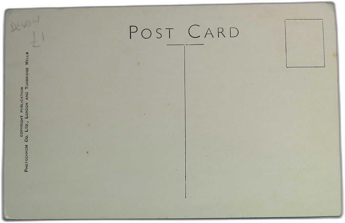 Vintage Postcard of On The Lyd, Dartmoor image 2