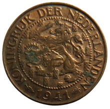 Load image into Gallery viewer, 1941 Netherlands One Cent Coin
