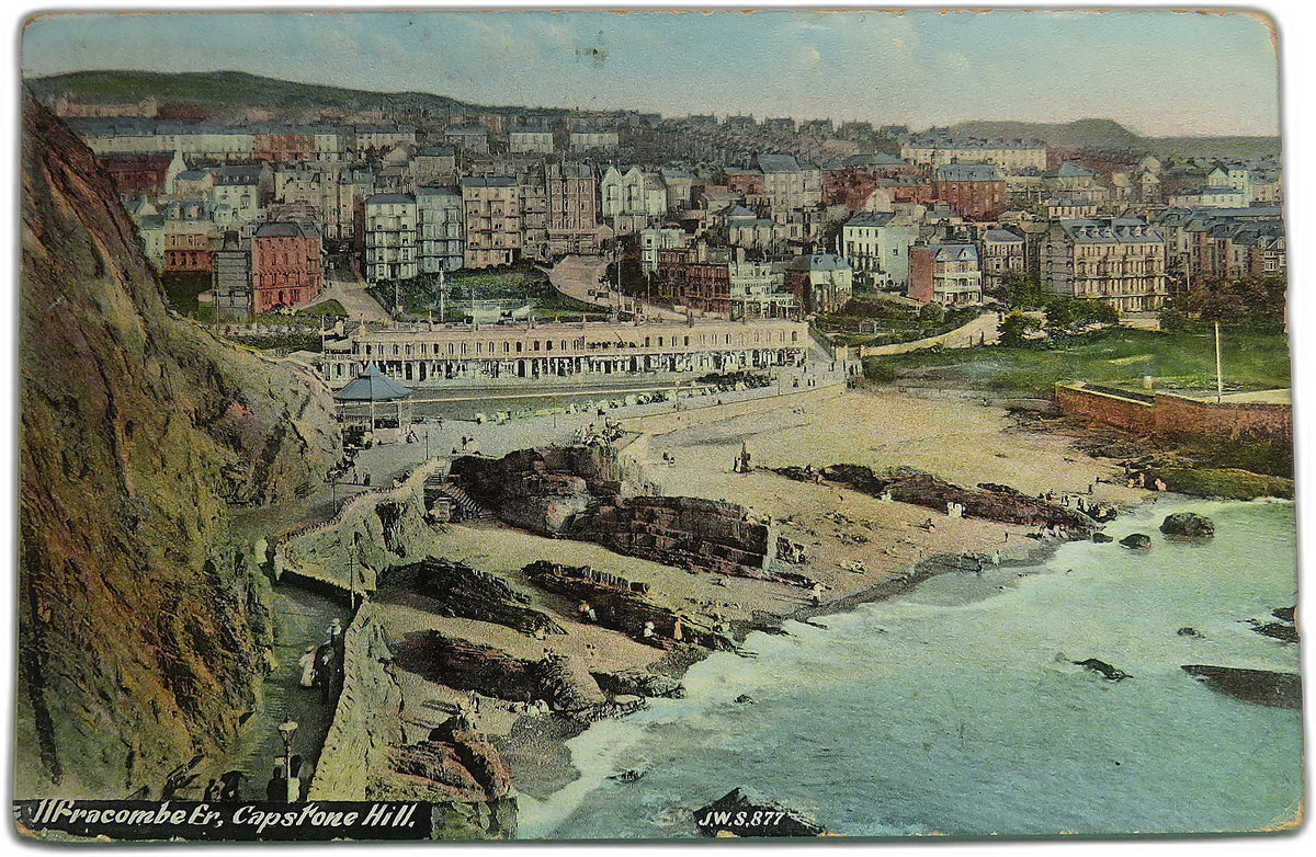 Vintage Postcard of Ilfracombe Fr, Capstone Hill, 1909 image 1