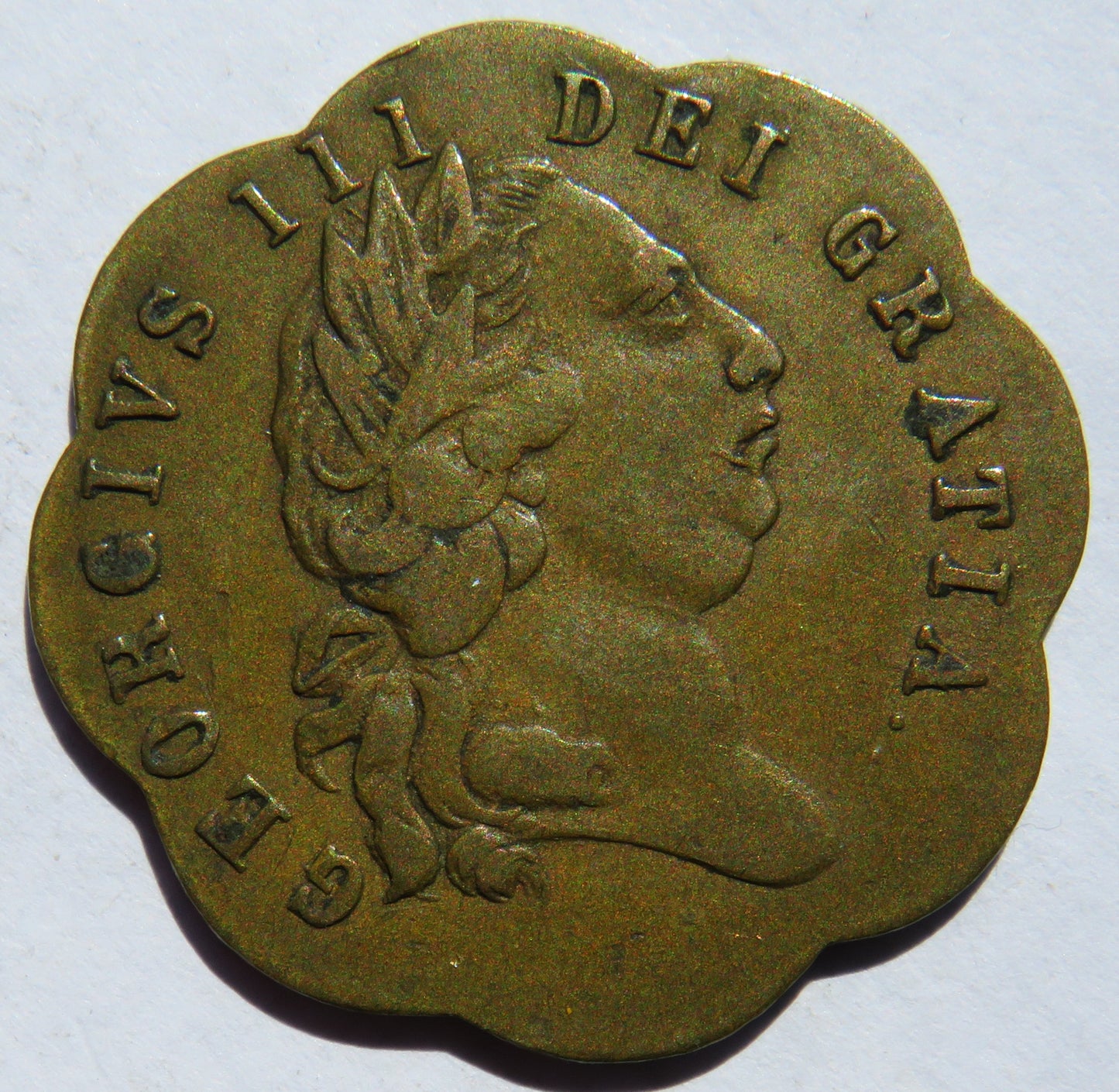 1798 King George III Brass Gaming Token