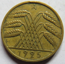 Load image into Gallery viewer, 1925-A Germany - Weimar Republic 10 Reichspfennig Coin
