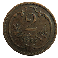 Load image into Gallery viewer, 1895 Austria One Heller Coin
