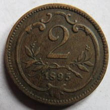 Load image into Gallery viewer, 1895 Austria One Heller Coin
