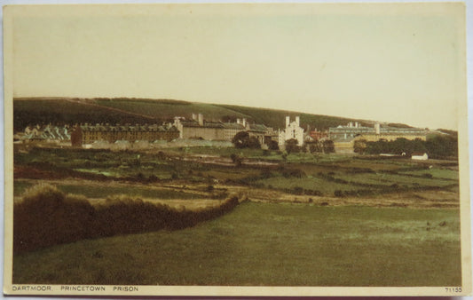 Vintage Postcard of Dartmoor, Princetown Prison