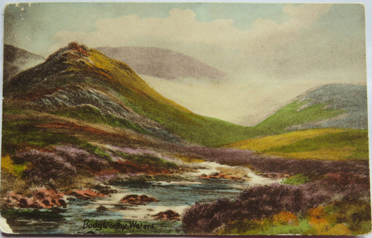 Vintage Postcard of Badgworthy Waters