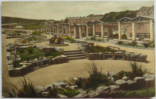 Vintage Postcard of Penzance, Bedford Bolitho Gardens
