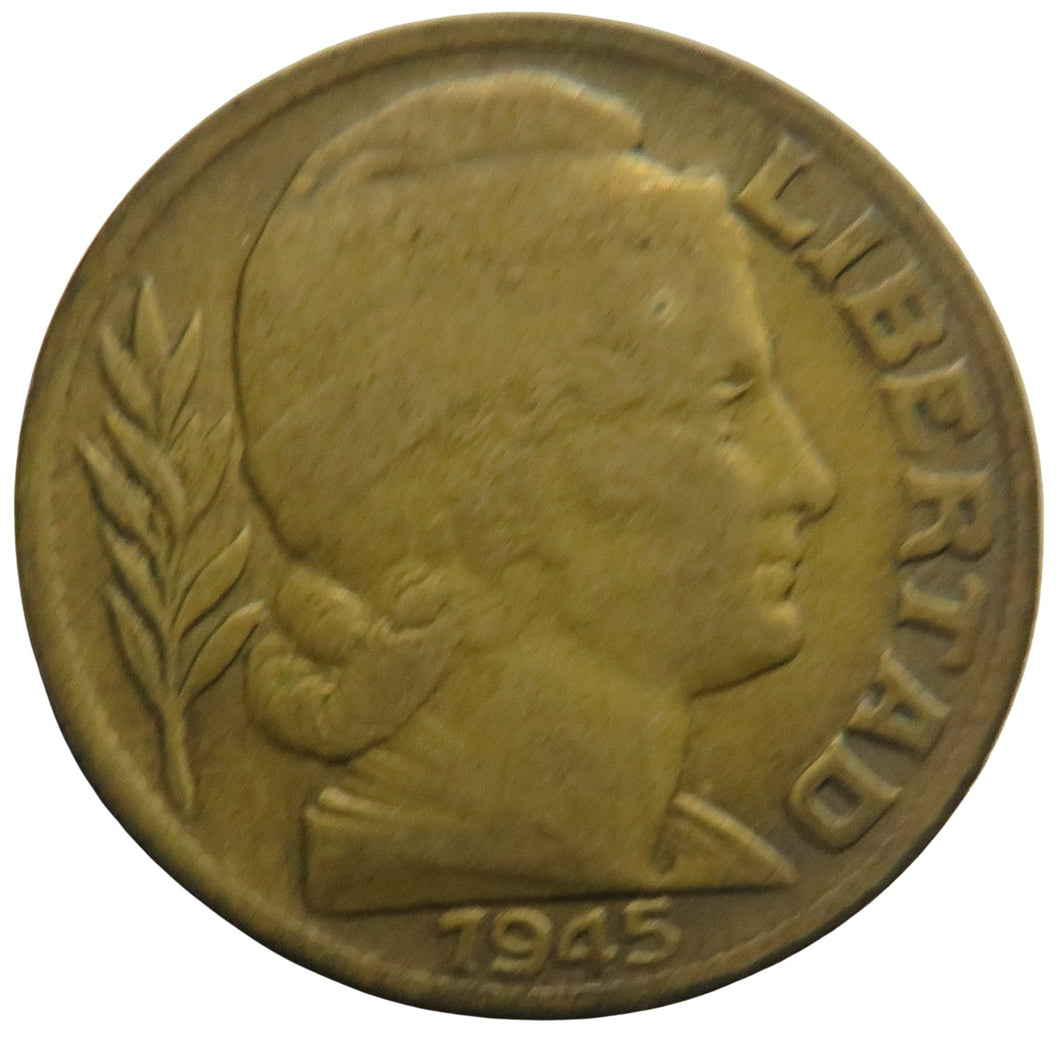 1945 Argentina 20 Centavos Coin