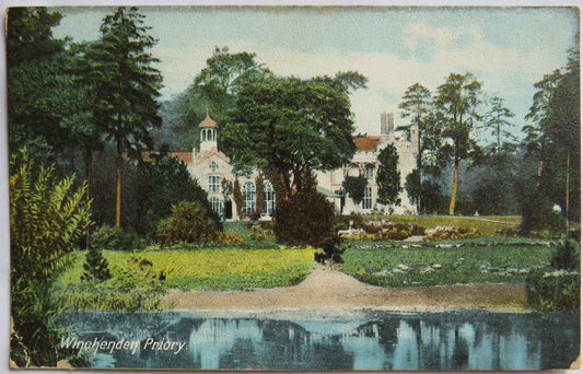 Vintage Postcard of Winchenden Priory, 1906