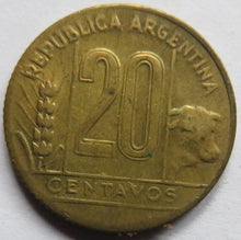 Load image into Gallery viewer, 1948 Argentina 20 Centavos Coin
