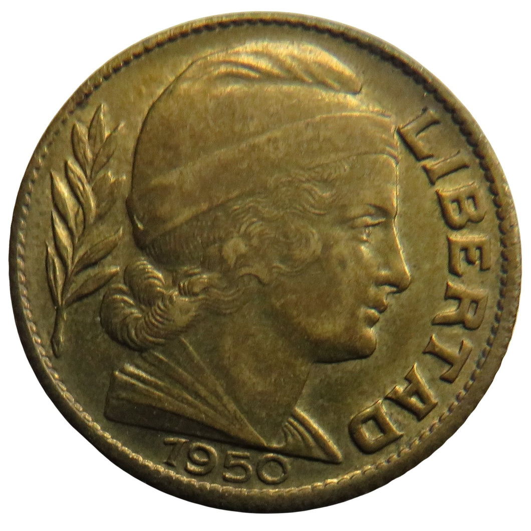 1950 Argentina 20 Centavos Coin