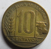 Load image into Gallery viewer, 1946 Argentina 10 Centavos Coin
