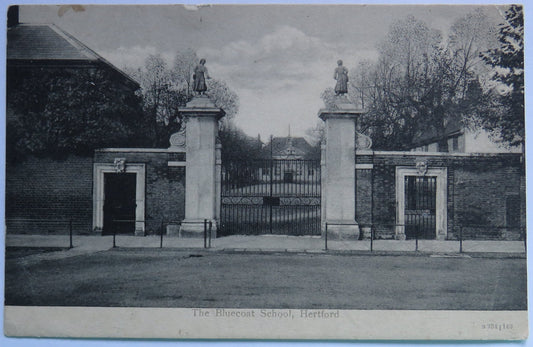 Vintage Postcard of The Bluecoat School, Hertford image 1
