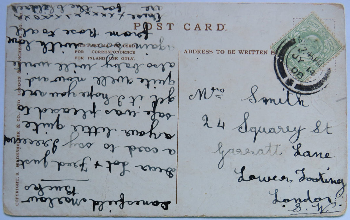 Vintage Postcard of Newgate Capway, Cliftonville, 1908 image 2