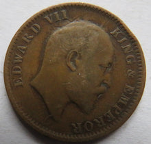 Load image into Gallery viewer, 1907 King Edward VII India 1/4 Anna Coin
