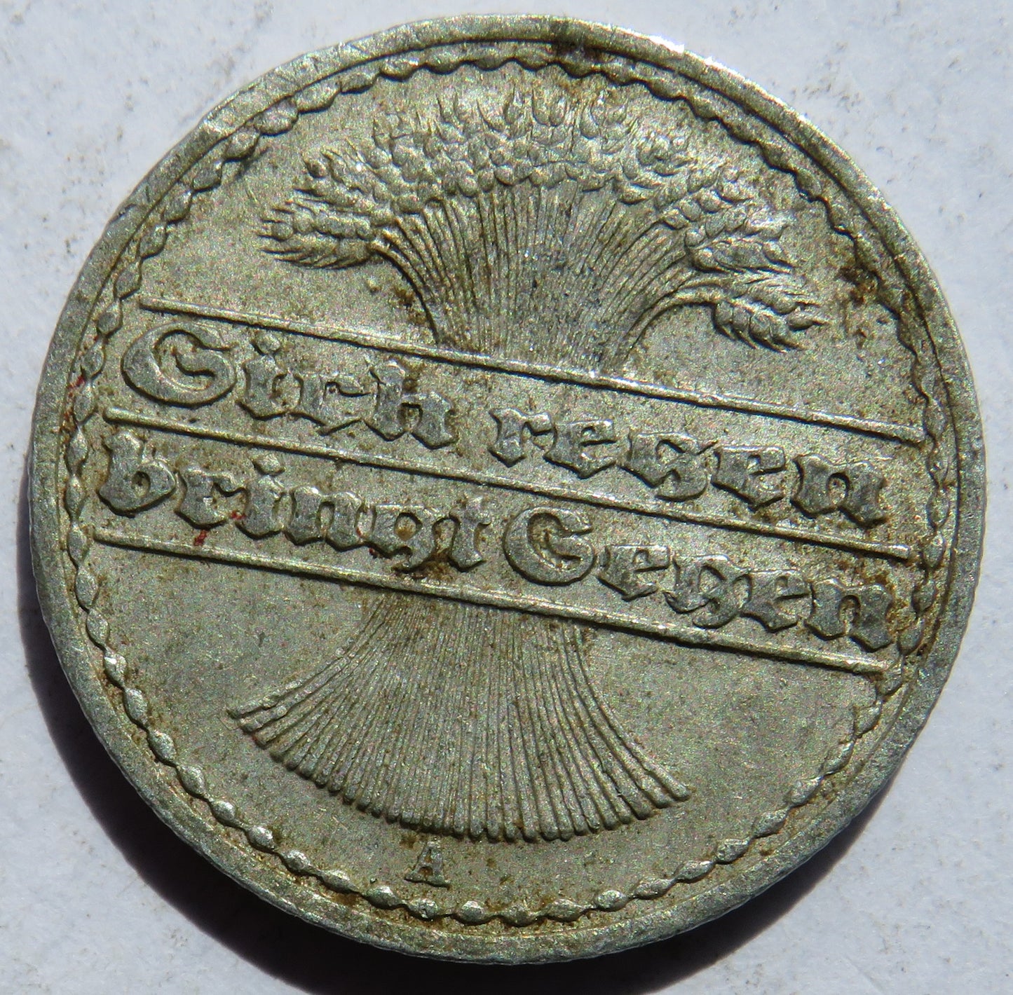 1921-A Germany - Weimar Republic 50 Pfennig  Coin