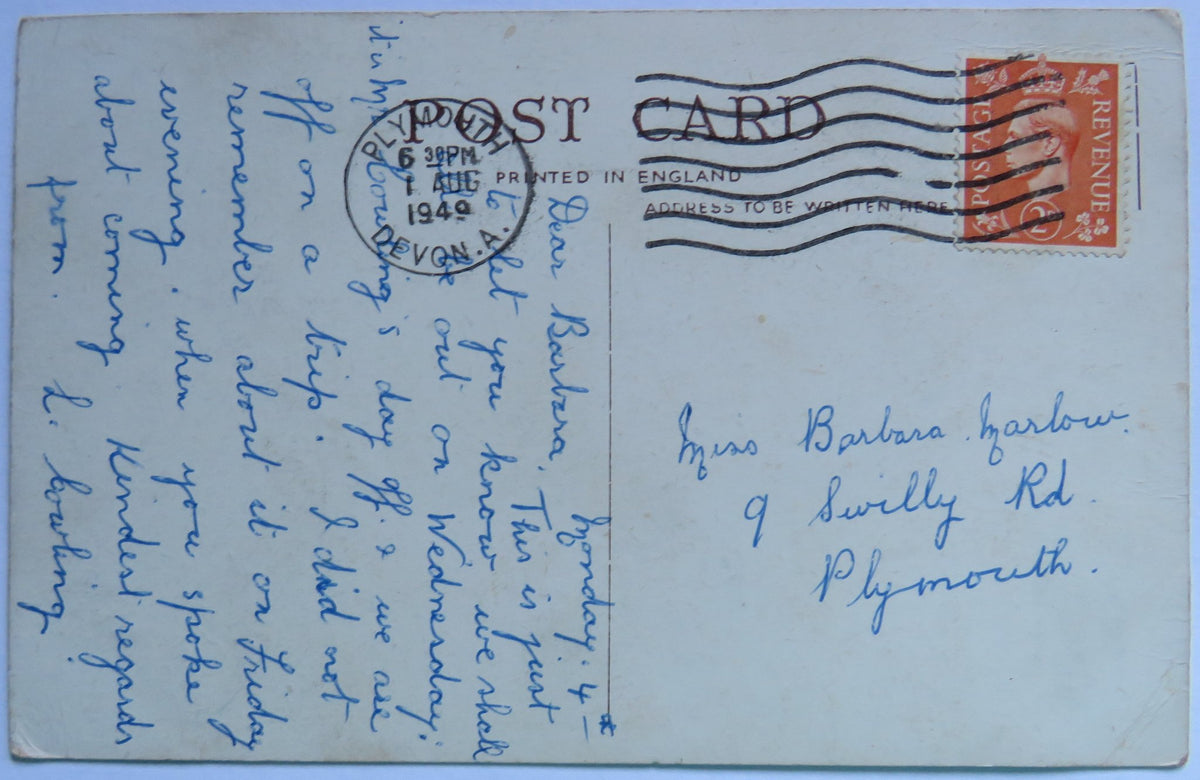 Vintage Postcard of The Harbour, Margate, 1949 image 2