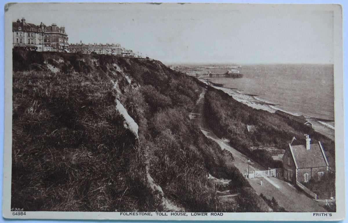 Vintage Postcard of Folkestone, Toll House, Lower Road, Frith's & Co. image 1