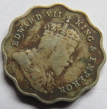 Load image into Gallery viewer, 1910 King Edward VII India One Anna Coin
