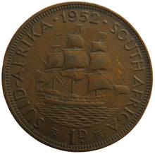 Load image into Gallery viewer, 1952 King George VI South Africa One Penny Coin
