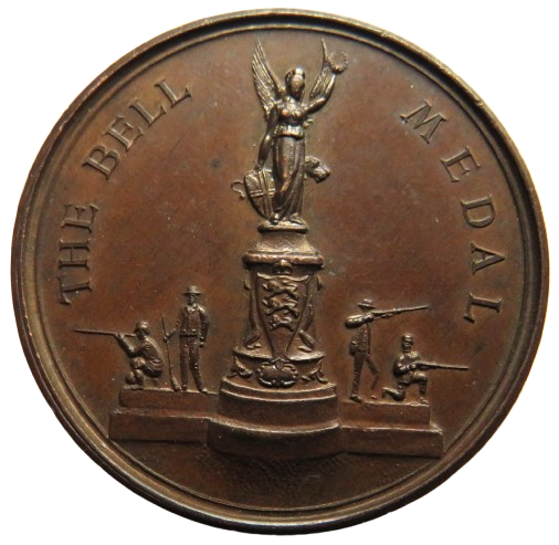 Vintage The Bell Medal Presented By The Society of Miniature Rifles