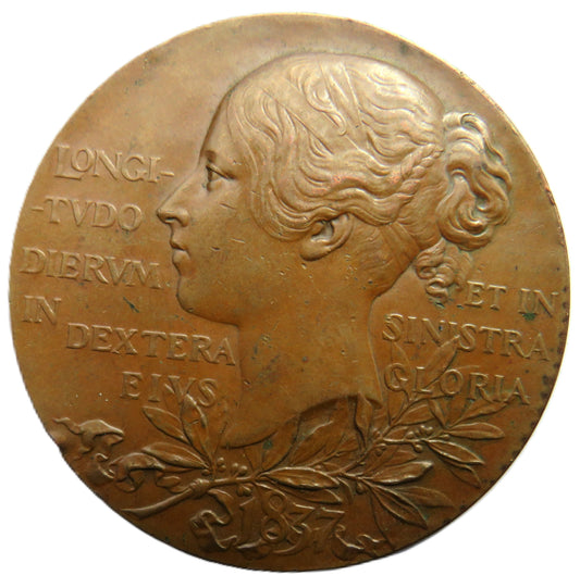 1837-1897 Queen Victoria Diamond Jubilee Large Bronze Medal