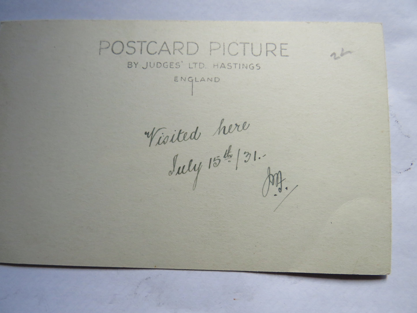 Vintage Postcard of The Train On Snowdon