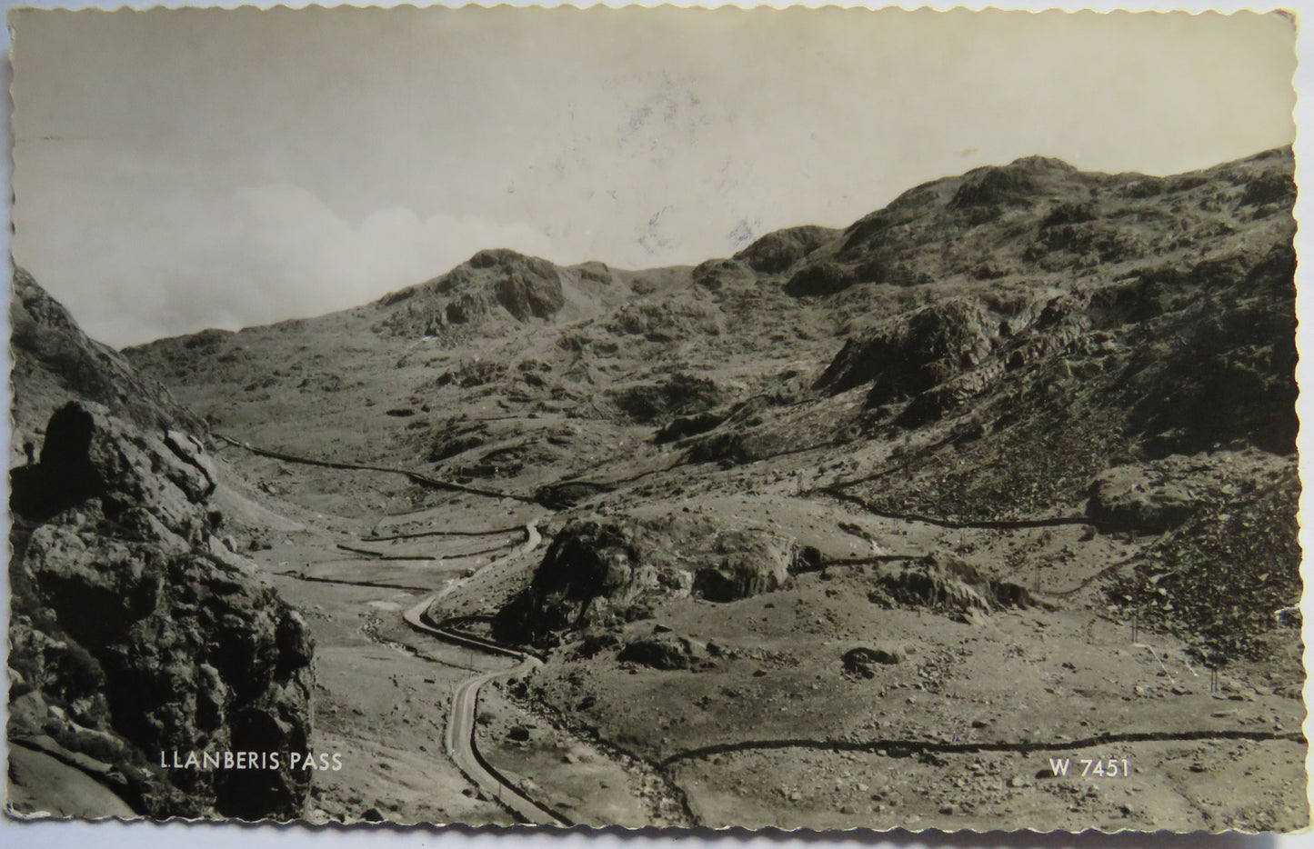 Vintage Postcard of Llanberis Pass