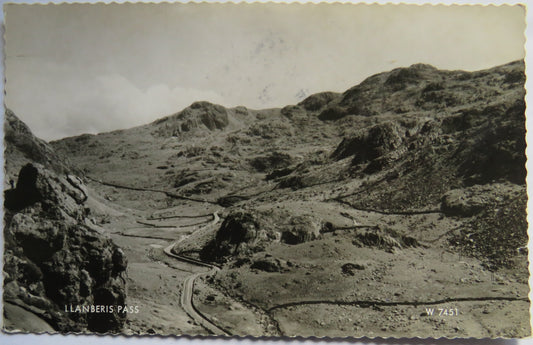 Vintage Postcard of Llanberis Pass