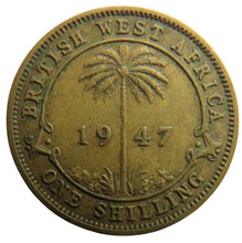 Load image into Gallery viewer, 1947 King George VI British West Africa One Shilling Coin
