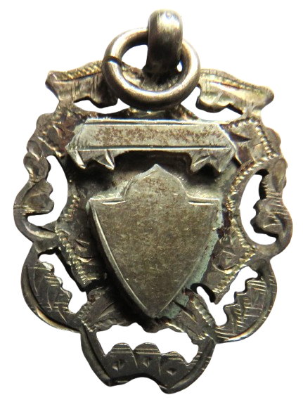 Antique Sterling Silver Fob Medal 1902 Drill Prize