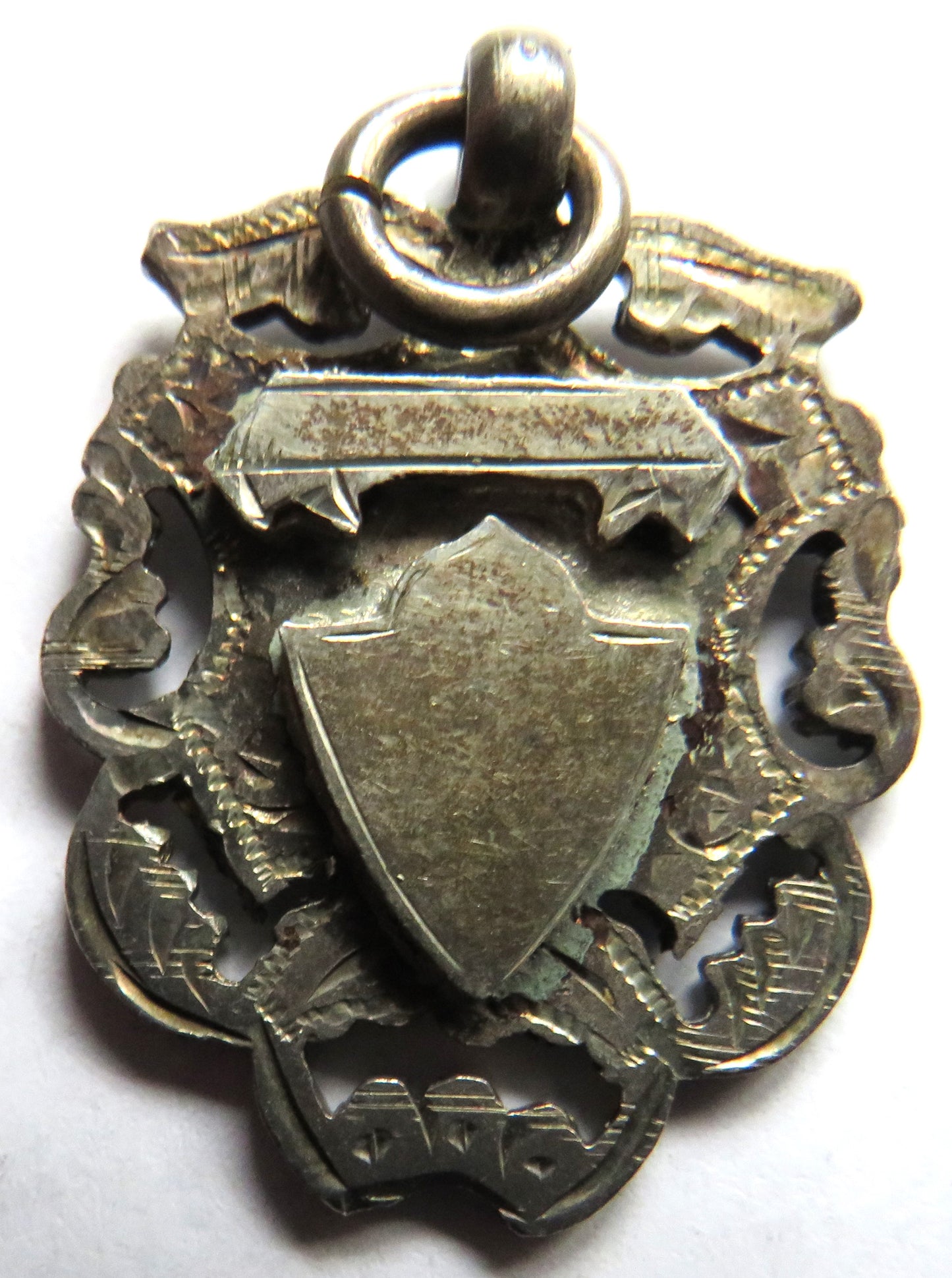 Antique Sterling Silver Fob Medal 1902 Drill Prize