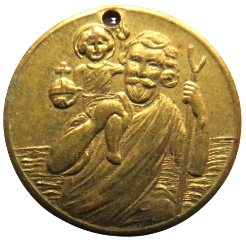 Vintage St Christopher Pendant