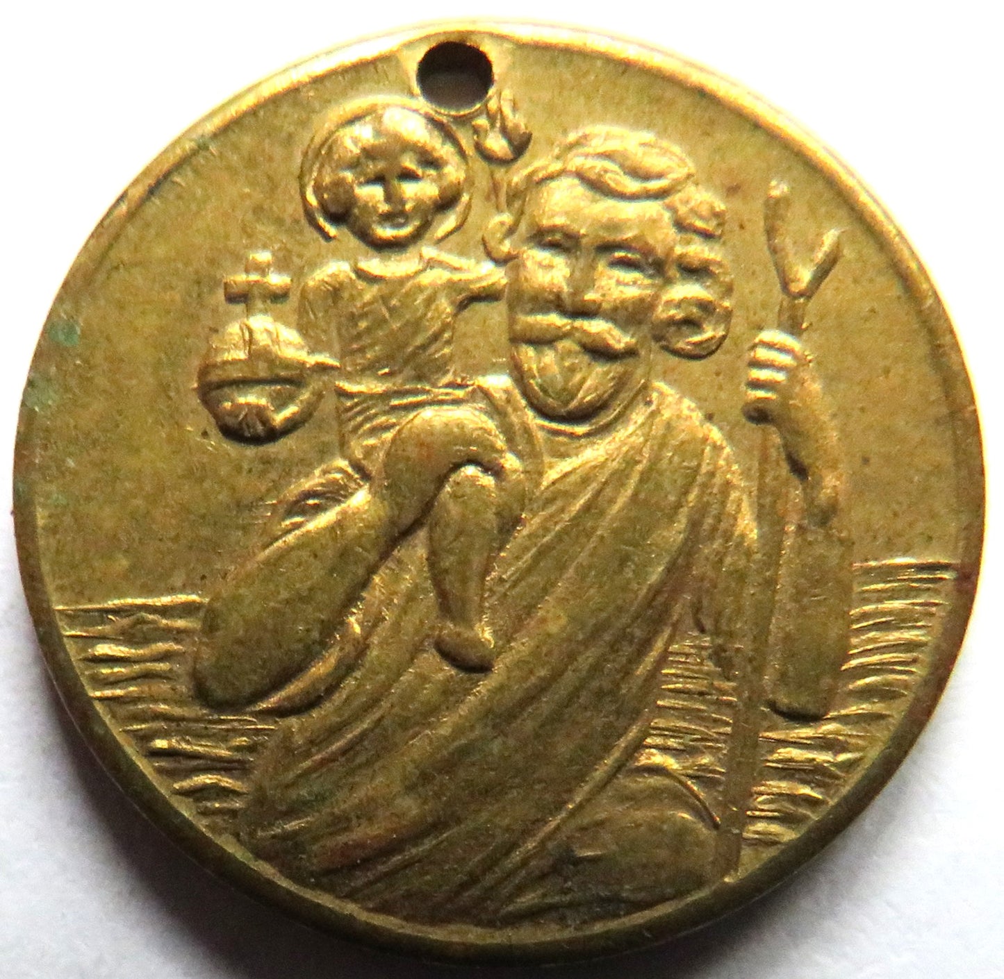 Vintage St Christopher Pendant