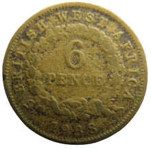 Load image into Gallery viewer, 1938 King George VI British West Africa Sixpence Coin
