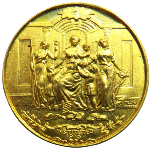 Vintage Masonic Medal Instituted 1913 - Audi Tace Vide
