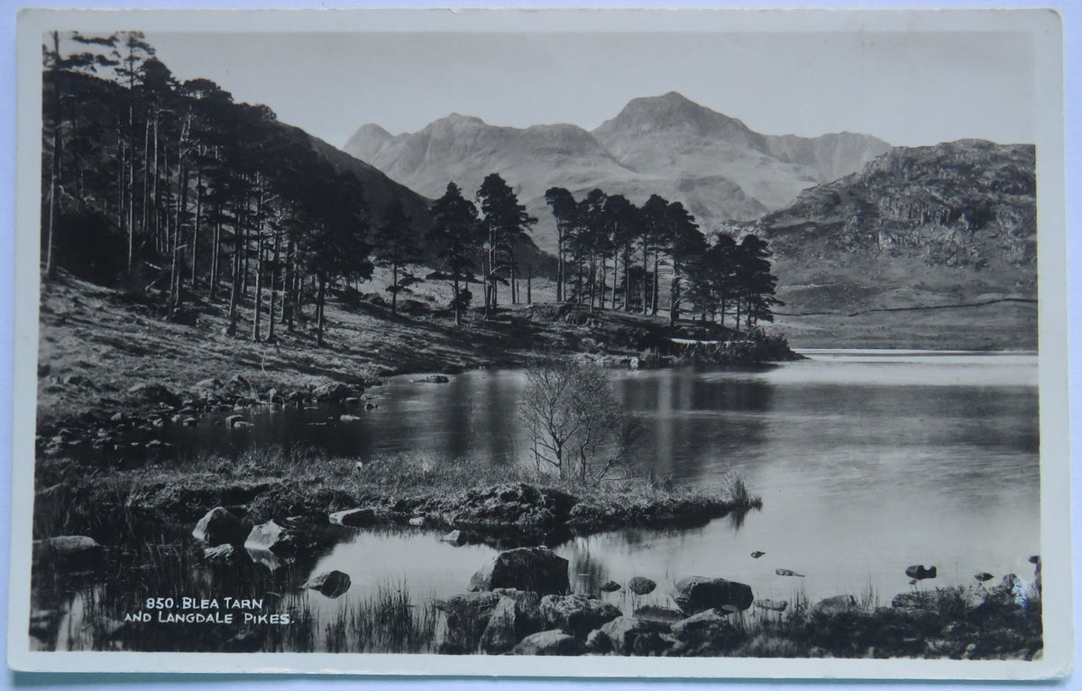 Vintage Postcard of Blea Tarn and Langdale Pikes, Published by G. P. Abraham image 1