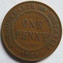 Load image into Gallery viewer, 1921 King George V Australia One Penny Coin
