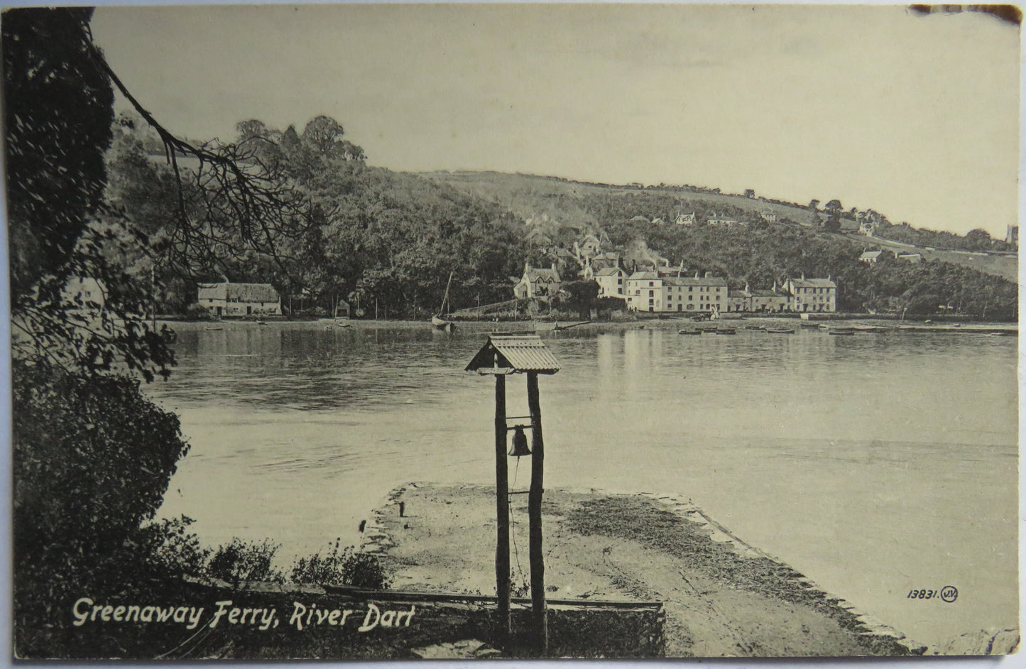 Vintage Postcard of Greenaway Ferry, River Dart