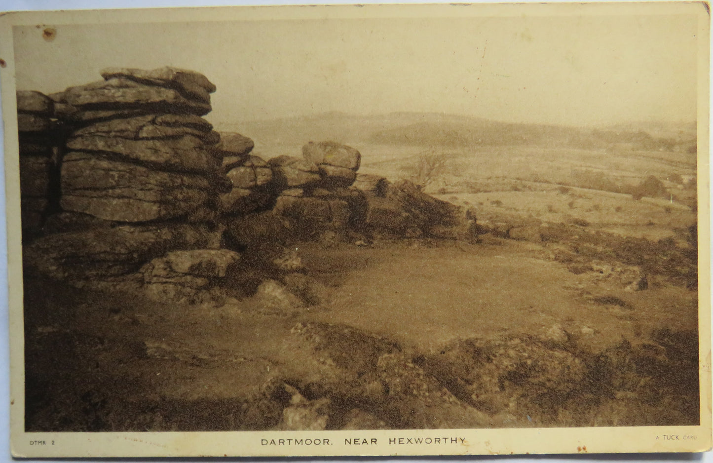 Vintage Postcard of Dartmoor, Near Hexworthy