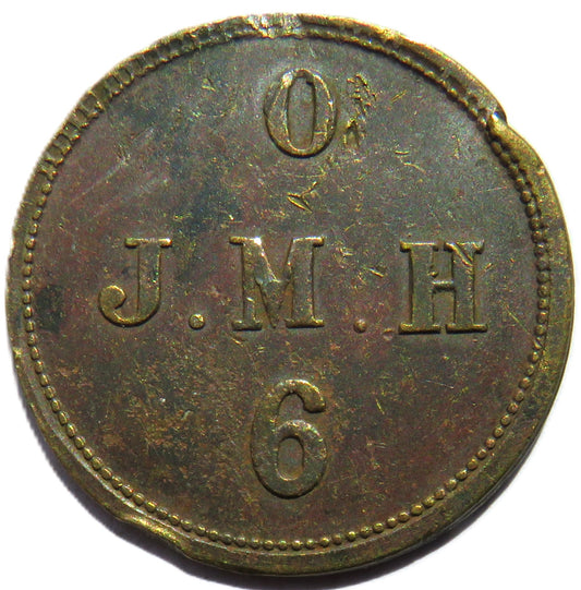 Vintage Token O / J.M.H 6
